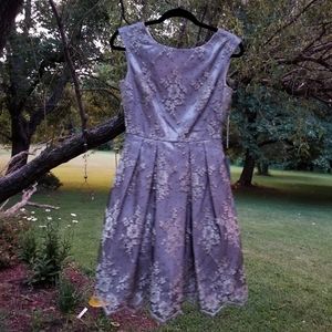 Eliza J Champagne  Fit & Flare Dress 2